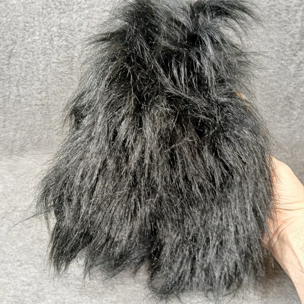 Unbranded Gorilla Mask Kids One Size Black Faux Fur‎ Latex Primate Halloween